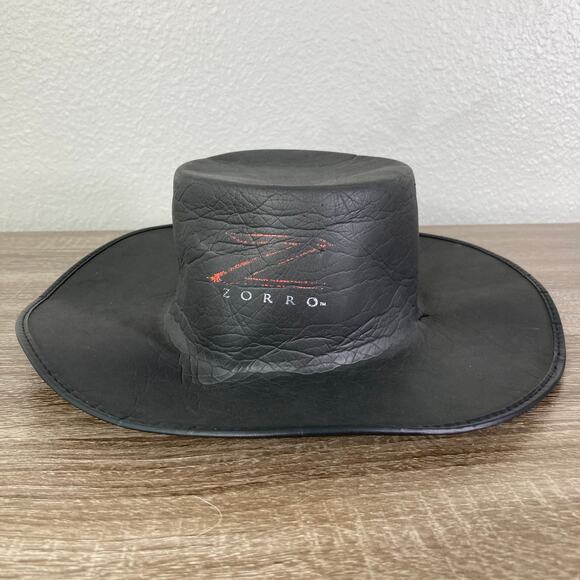 Vintage Zorro Kids Costume Hat Black One Size Adventure Party - Picture 2 of 7